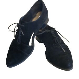 NINE WEST - Niblo Suede Lace up Oxford style Flat women’s shoes -Size 8m